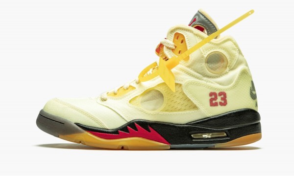 NIKE X OFF-WHITE AIR JORDAN 5 RETRO SP Off-White - Sail