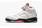 JORDAN AIR JORDAN 5 RETRO Fire Red Silver Tongue 2020