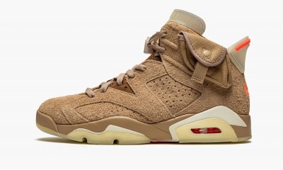 JORDAN AIR JORDAN 6 RETRO TRAVIS SCOTT - BRITISH KHAKI SNEAKERS