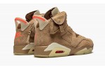 JORDAN AIR JORDAN 6 RETRO TRAVIS SCOTT - BRITISH KHAKI SNEAKERS