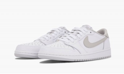 JORDAN AIR JORDAN 1 RETRO LOW OG White / Neutral Grey - 2015 Release