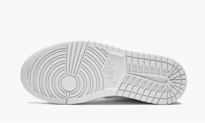 JORDAN AIR JORDAN 1 MID Triple White Patent Leather