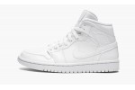 JORDAN AIR JORDAN 1 MID Triple White Patent Leather