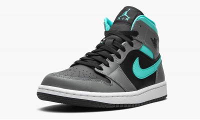 JORDAN AIR JORDAN 1 MID Grey/Aqua
