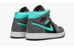 JORDAN AIR JORDAN 1 MID Grey/Aqua