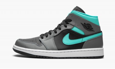 JORDAN AIR JORDAN 1 MID Grey/Aqua