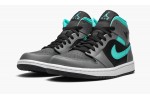 JORDAN AIR JORDAN 1 MID Grey/Aqua