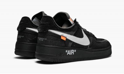 NIKE X OFF-WHITE THE 10: NIKE AIR FORCE 1 LOW Off-White Black