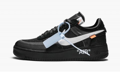 NIKE X OFF-WHITE THE 10: NIKE AIR FORCE 1 LOW Off-White Black