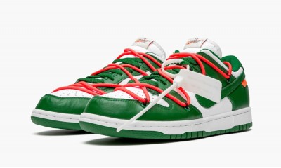 NIKE X OFF-WHITE DUNK LOW Off-White - Pine Green