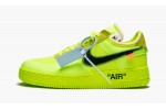 NIKE X OFF-WHITE THE 10: NIKE AIR FORCE 1 LOW Off-White Volt