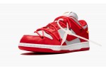 NIKE X OFF-WHITE DUNK LOW Off-White - University Red