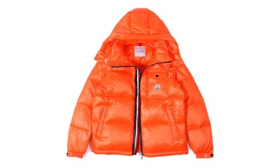 Moncler Down Jacket Orange Maya