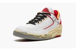 Off-White x Air Jordan 2 Low White/Varsity Red-Black