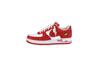 Louis Vuitton X Nike Air Force 1 Low Red